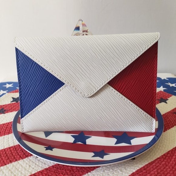 Louis Vuitton Kiragami Red White and Blue Pochette - Rare ! - Picture 1 of 10